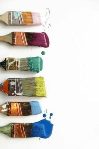 small paint brushes
